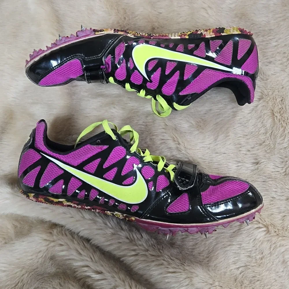 NIKE ZOOM RIVAL S TRACK AND FIELD SPRINT CLEAT SHOES, SIZE 9